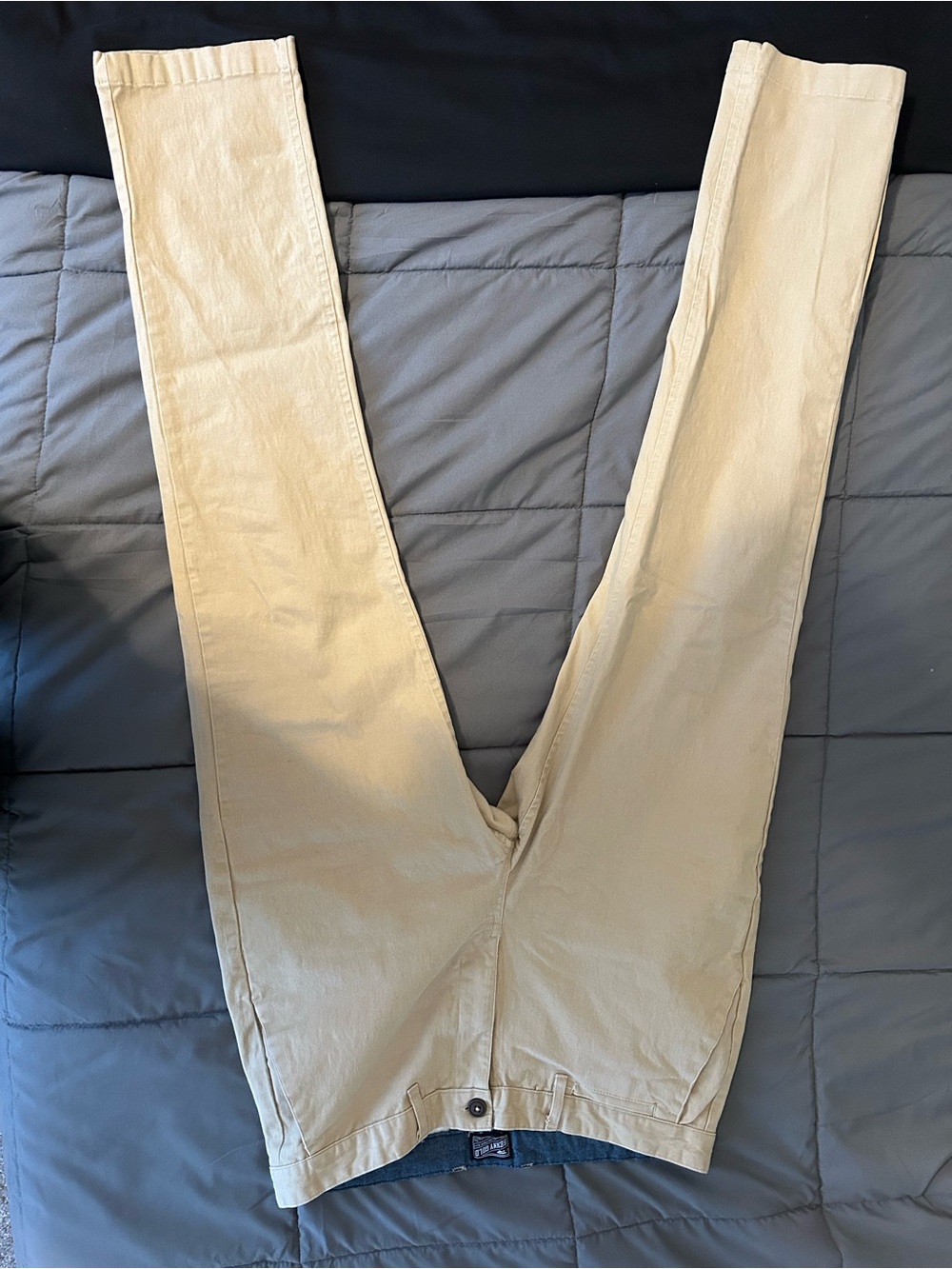 Men's Slim Fit Khaki Chinos - Light Tan